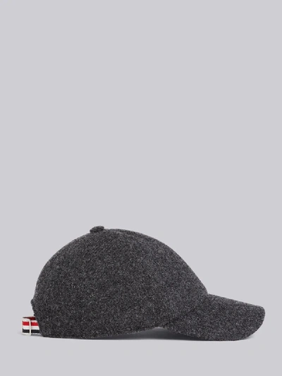 Shop Thom Browne Medium Grey Shetland Wool Baseball Cap