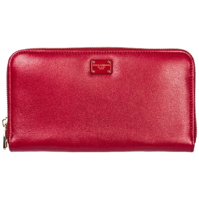 Shop Dolce & Gabbana Titty Wallet In Ciliegia / Rosso