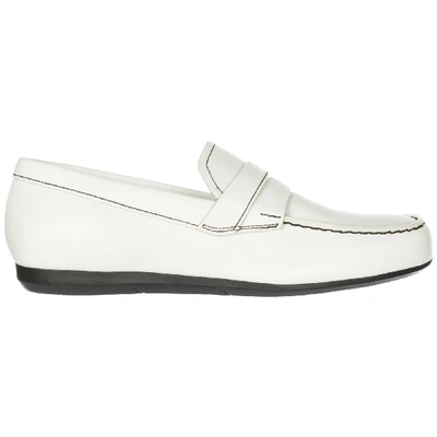 Shop Prada The Starla 105 Moccasins In Bianco