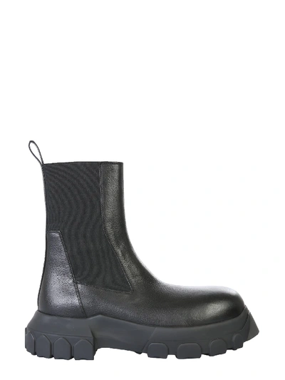 Shop Rick Owens Beetle Bozo Tractor Boots In Nero