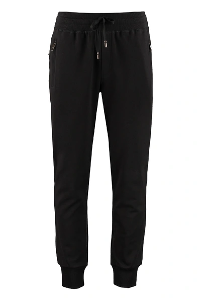 Shop Dolce & Gabbana Cotton Track-pants In Black