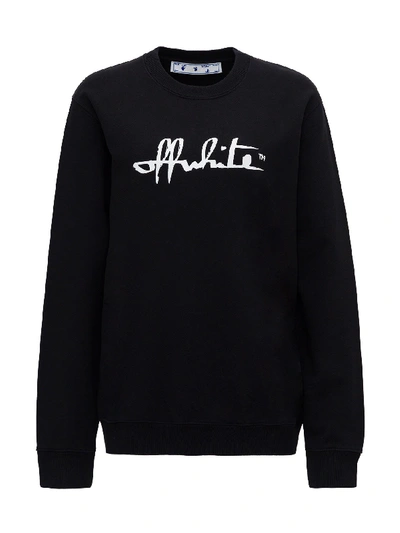 Shop Off-white Sweatshirt With Logo Print In Black
