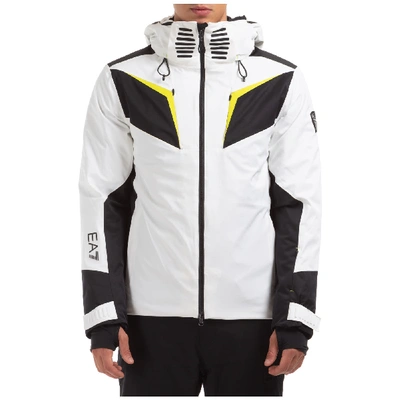Shop Ea7 Emporio Armani  Textum 7 Ski Jackets In White