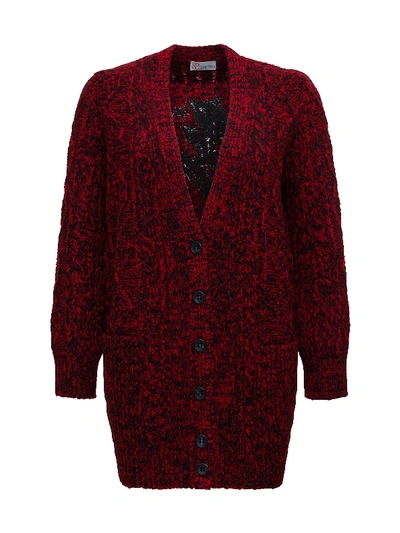 Shop Red Valentino Red Girl Cardigan