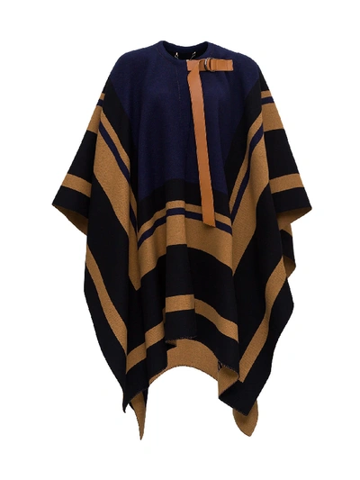 Shop Chloé Blanket Cape In Beige