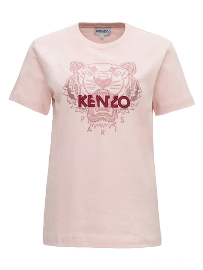 Shop Kenzo Tiger Print T-shirt In Pink