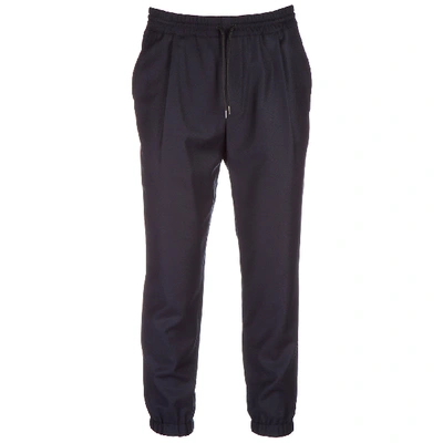 Shop Mcq By Alexander Mcqueen Mcq Swallow Studded Volume Trousers In Deep Navy