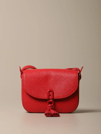 Shop Furla 1927 Leather Shoulder Bag In Red