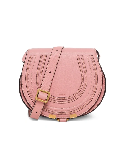 Shop Chloé Mini Marcie Shoulder Bag In Pink