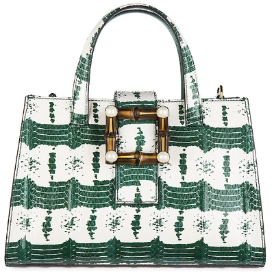 Shop Gucci Nymphaea Handbags In Verde