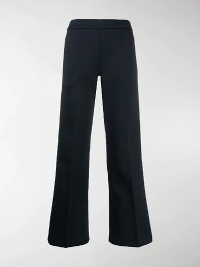 Shop Jil Sander Bootleg Cropped Trousers In Blue