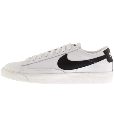 Shop Nike Blazer Low Leather Trainers White