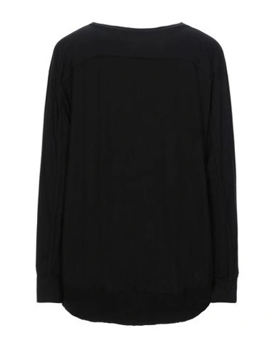 Shop Stefano Mortari Woman T-shirt Black Size 8 Viscose, Elastane, Wool
