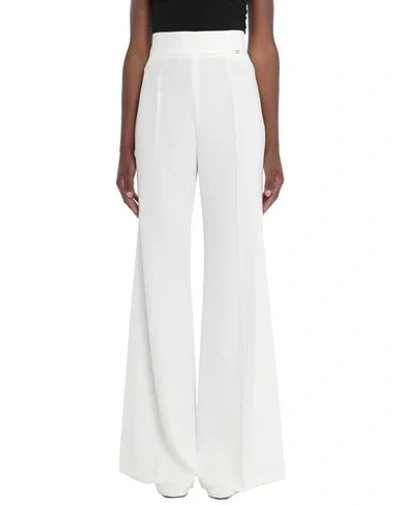 Shop Elisabetta Franchi Pants In White