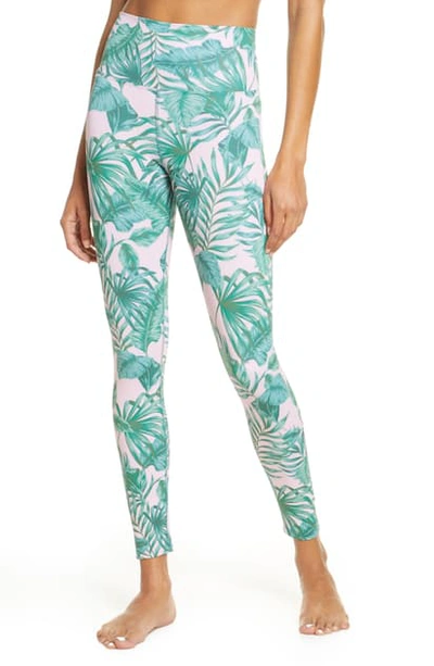 Shop Beach Riot Piper Pink Palm High Waist Leggings