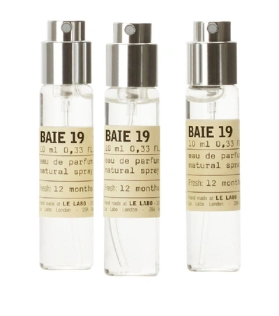 Shop Le Labo Baie 19 Eau De Parfum Refills (3 X 10ml) In Multi