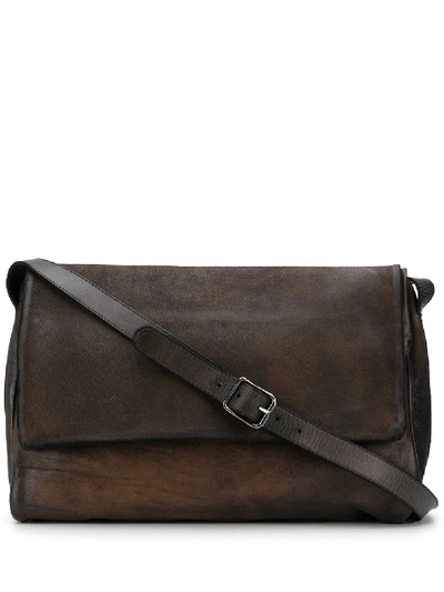 Shop Numero 10 Foldover Shoulder Bag In Brown