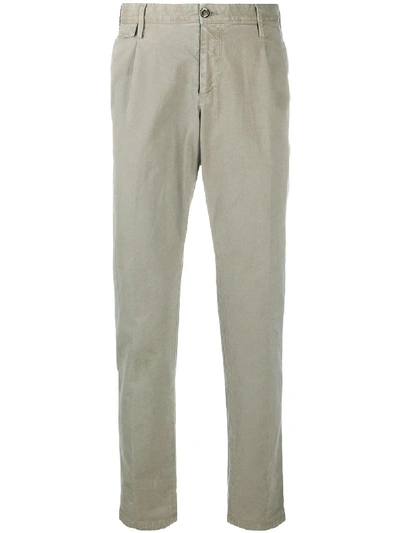 Shop Pt01 Slim-fit Chinos In Grey