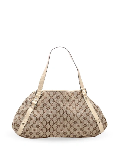 Pre-owned Gucci Gg Canvas Shoulder Bag In Neutrals