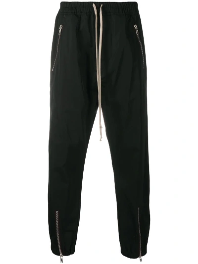 Shop Rick Owens Elasticated Waist Track Pants In Black