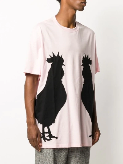 Shop Loewe Rooster Oversize T-shirt In Pink
