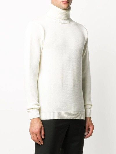 Shop Nuur Roll-neck Fitted Jumper In White