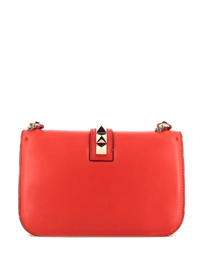 Pre-owned Valentino Garavani 2010s Rockstud Shoulder Bag In Red