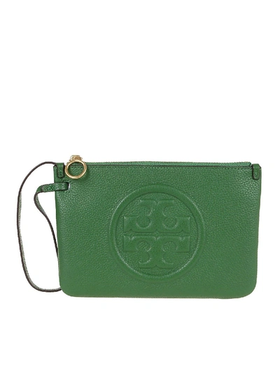 Shop Tory Burch Perry Pouch In Green