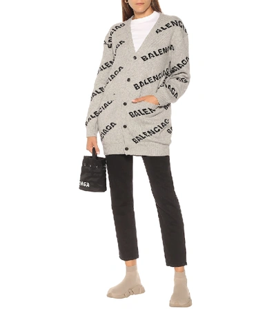 Balenciaga Speed 2.0 Recycled Knit Sneakers With Bicolor Sole In Beige