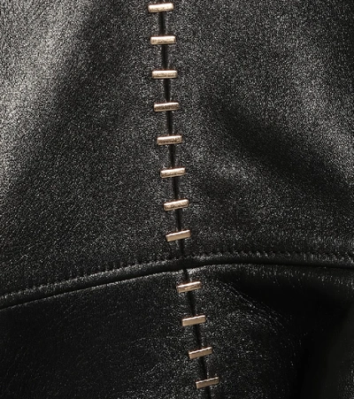 Shop Alexander Mcqueen Studded Leather Blazer In Black