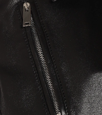 Shop Altuzarra Seijun Leather Biker Jacket In Black