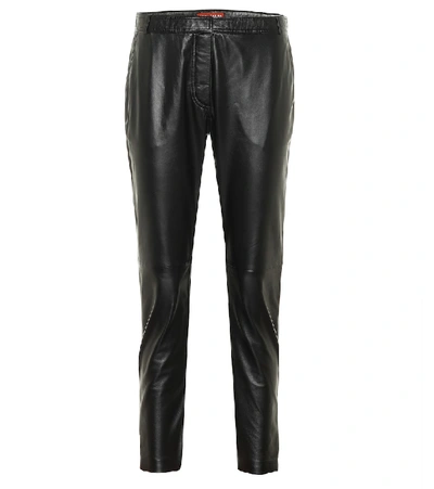 Shop Altuzarra Henri High-rise Leather Pants In Black