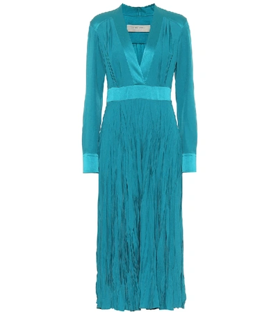 Shop Golden Goose Adriana Midi Dress In Turquoise