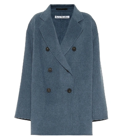 Shop Acne Studios Wool Coat In Blue