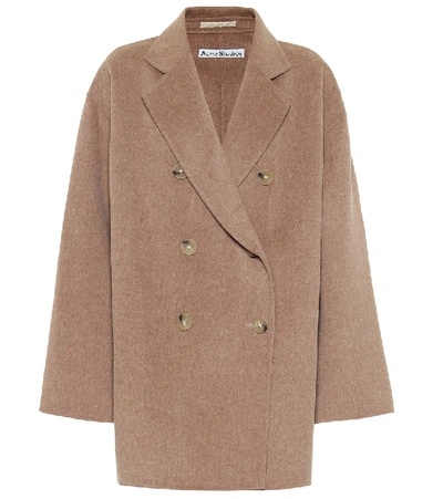 Shop Acne Studios Wool Coat In Brown