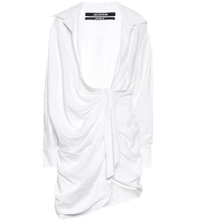 Shop Jacquemus La Robe Bahia Minidress In White