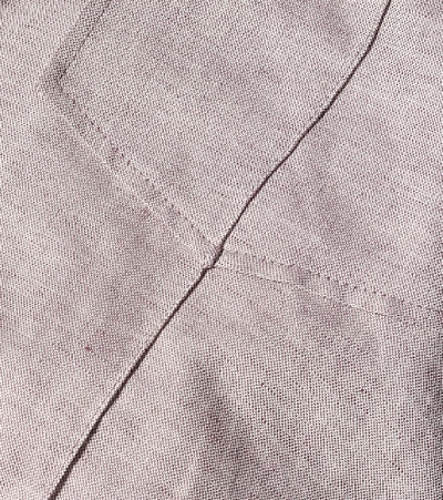 Shop Jacquemus La Chemise Mejean Linen And Cotton Shirt In Purple