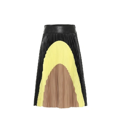 Shop Stella Mccartney Carmen Pleated Midi Skirt In Multicoloured