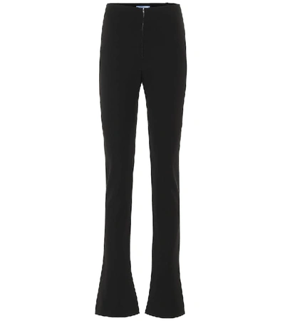 Shop Mugler High-rise Slim Pants In Black