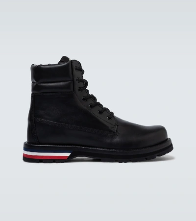 Shop Moncler Vancouver Tricolored-sole Boots In Black