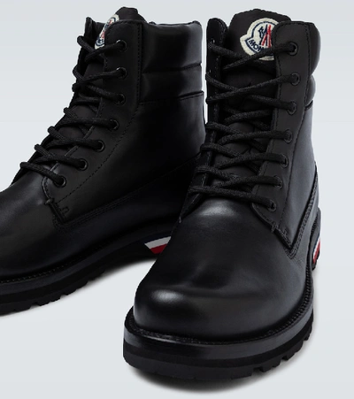 Shop Moncler Vancouver Tricolored-sole Boots In Black