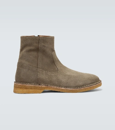 Shop Isabel Marant Claine Suede Ankle Boots In Brown