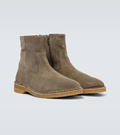 Shop Isabel Marant Claine Suede Ankle Boots In Brown