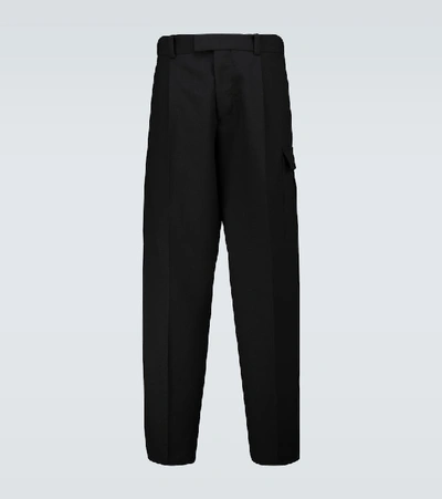 Oamc Colonel Wool Pants In Black