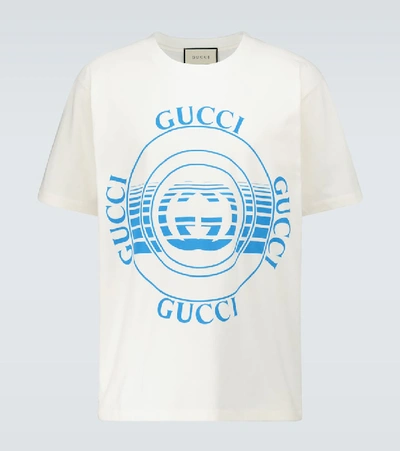 Shop Gucci Disk Oversized T-shirt In White