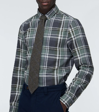 Shop Ralph Lauren Cashmere Tie In Grey