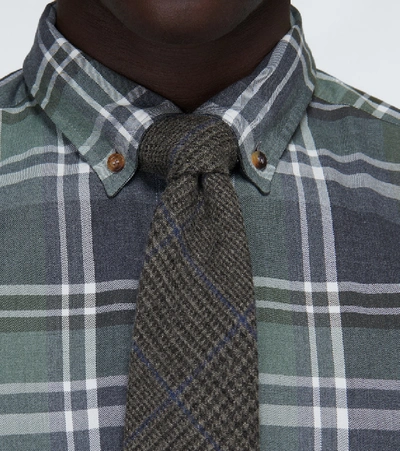 Shop Ralph Lauren Cashmere Tie In Grey