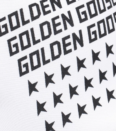 Shop Golden Goose Logo Canvas Cap In White