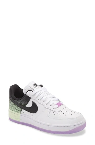 Shop Nike Air Force 1 '07 Sneaker In White/ Black/ Volt/ Fuchsia