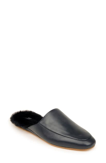 shearling mule